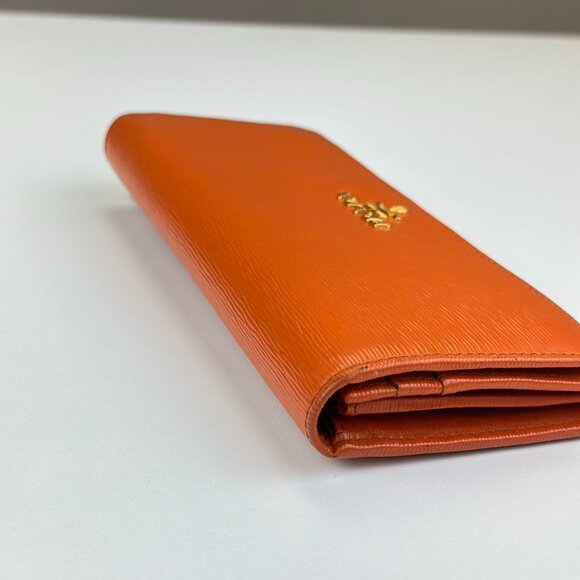 Prada Orange Leather Wallet - Picture 6 of 8